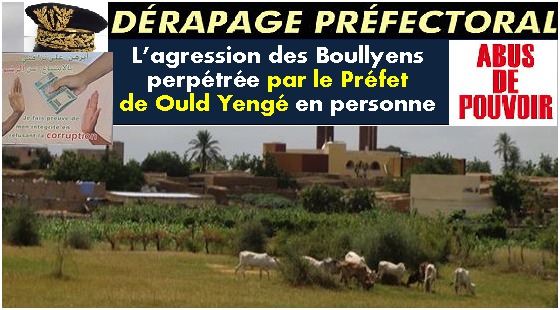 Le Wali du Guidimakha en déplacement à Boully afin de  réparer le dérapage du Hakem et du Commandant de la brigade de gendarmerie d’Ould Yengé.