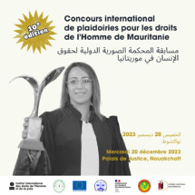 Appel à candidature pour le 10e Concours international de plaidoiries pour les droits de l’Homme de Mauritanie
