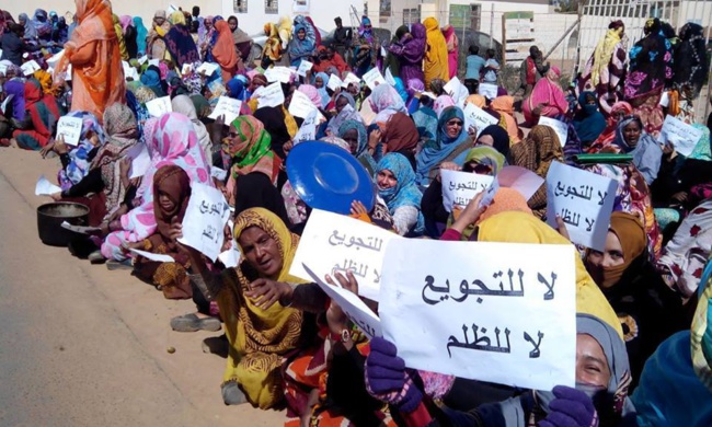 Urgent-Grève de la Snim/Les épouses des grévistes assiègent le domicile de l’ADG à Nouadhibou/Une femme blessée