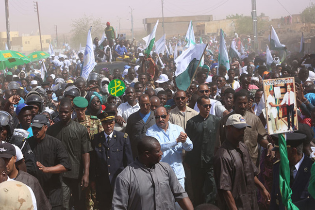 Arrivée du Président de la République à Kaédi Arrivée du Président de la République à Kaédi