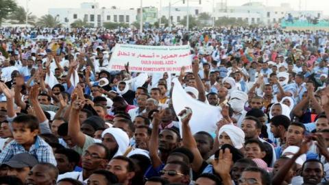Plusieurs milliers de descendants d'esclaves maures en Mauritanie ont manifesté. Plusieurs milliers de descendants d'esclaves maures en Mauritanie ont manifesté.