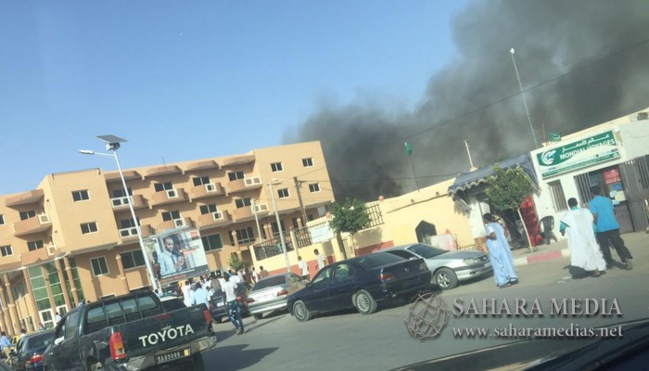 Gigantesque incendie dans un centre de meubles égyptiens à Nouakchott