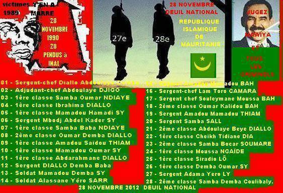 La liste complète de nos martyrs pendus dans la nuit du 27 au 28 novembre 1990