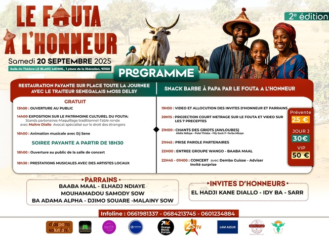 L'association Fouta à l'honneur : Deuxième édition des journées culturelles pour la promotion de la culture Pulaar L'association Fouta à l'honneur : Deuxième édition des journées culturelles pour la promotion de la culture Pulaar
