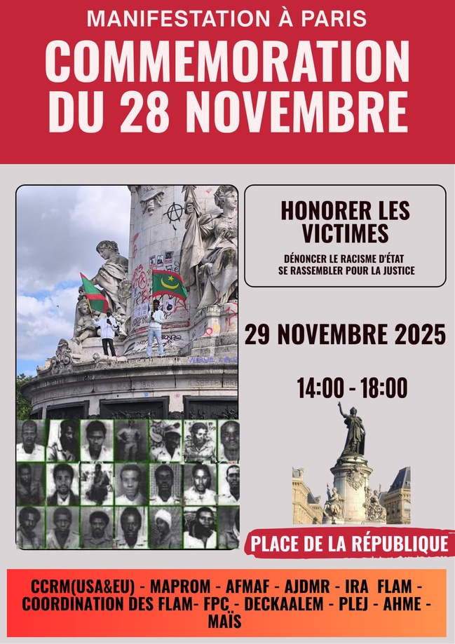 Appel à Manifester : Commémoration du 28 Novembre 2025 à Paris