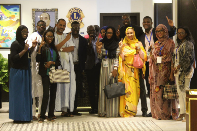 La visite de Thione Niang, President fondateur  de Give1Project à Nouakchott.