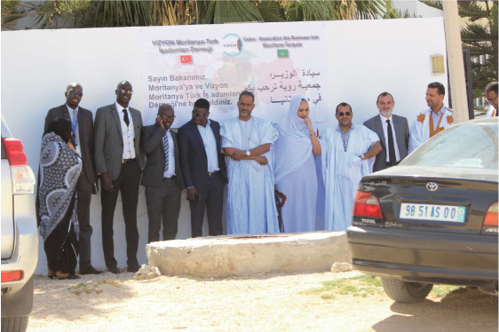 La visite de Thione Niang, President fondateur  de Give1Project à Nouakchott.