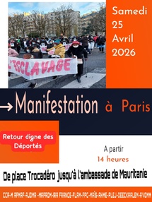Appel à manifester — Paris, samedi 25 avril 2026 Appel à manifester — Paris, samedi 25 avril 2026
