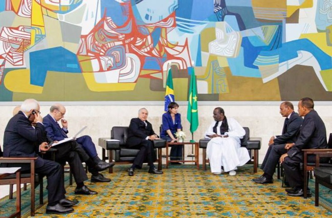 Diplomatie : l'Ambassadeur Wagne Abdoulaye Idrissa a présenté ses  lettres de créances au  président par intérim de la République Fédérative du Brésil