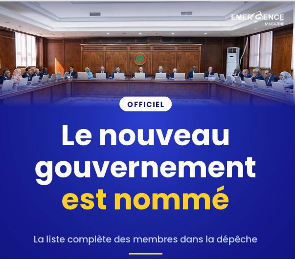 Gouvernement Ould Djay II : la nouvelle équipe dévoilée