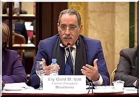 Ely Ould Mohamed Vall donne une conférence au siège du Parlement européen à Bruxelles