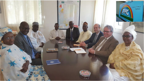 Une délégation du PMC Arc-en-ciel reçue par l’ambassadeur de France en Mauritanie.