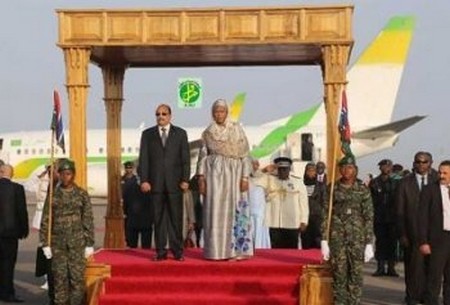 Accueil modeste du Président gambien à son homologue mauritanien (Photos)