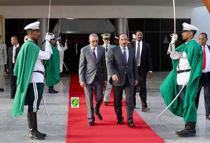 Le président Aziz et son épouse à Paris