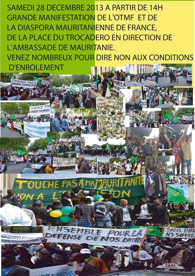 MANIFESTATION DU SAMEDI 28 DÉCEMBRE 2013