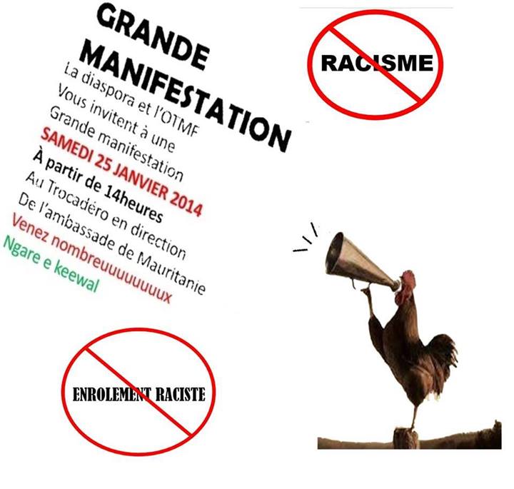 Grande manifestation à Paris, le samedi 25 janvier 2014