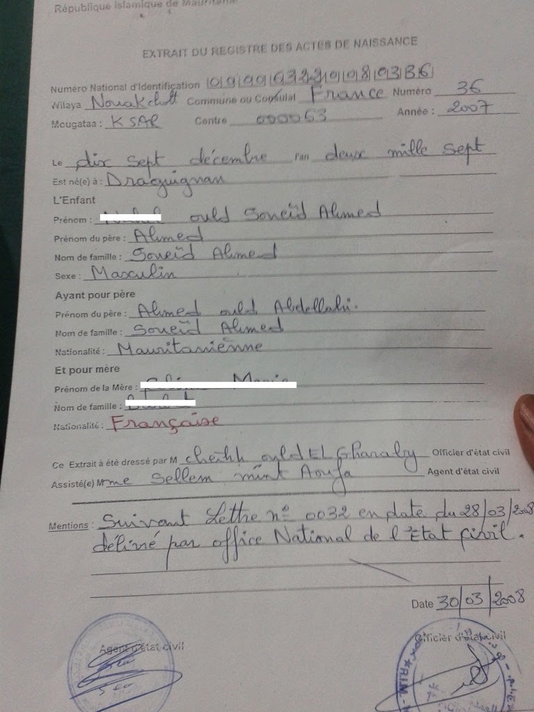 IL EST TEMPS D’AVOUER : AUCUN ENFANT OULD N’A ÉTÉ REFUSÉ À L’ENRÔLEMENT…