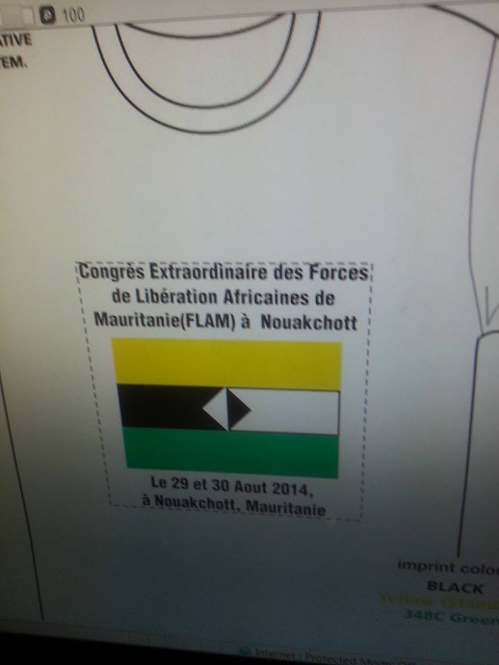 Le congrès extraordinaire des FLAM à Nouakchott du 29 au 30 août 2014
