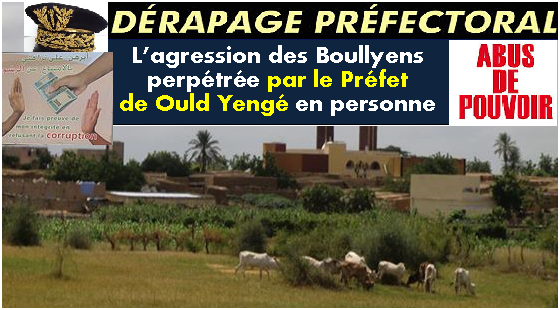 Le Wali du Guidimakha en déplacement à Boully afin de  réparer le dérapage du Hakem et du Commandant de la brigade de gendarmerie d’Ould Yengé.