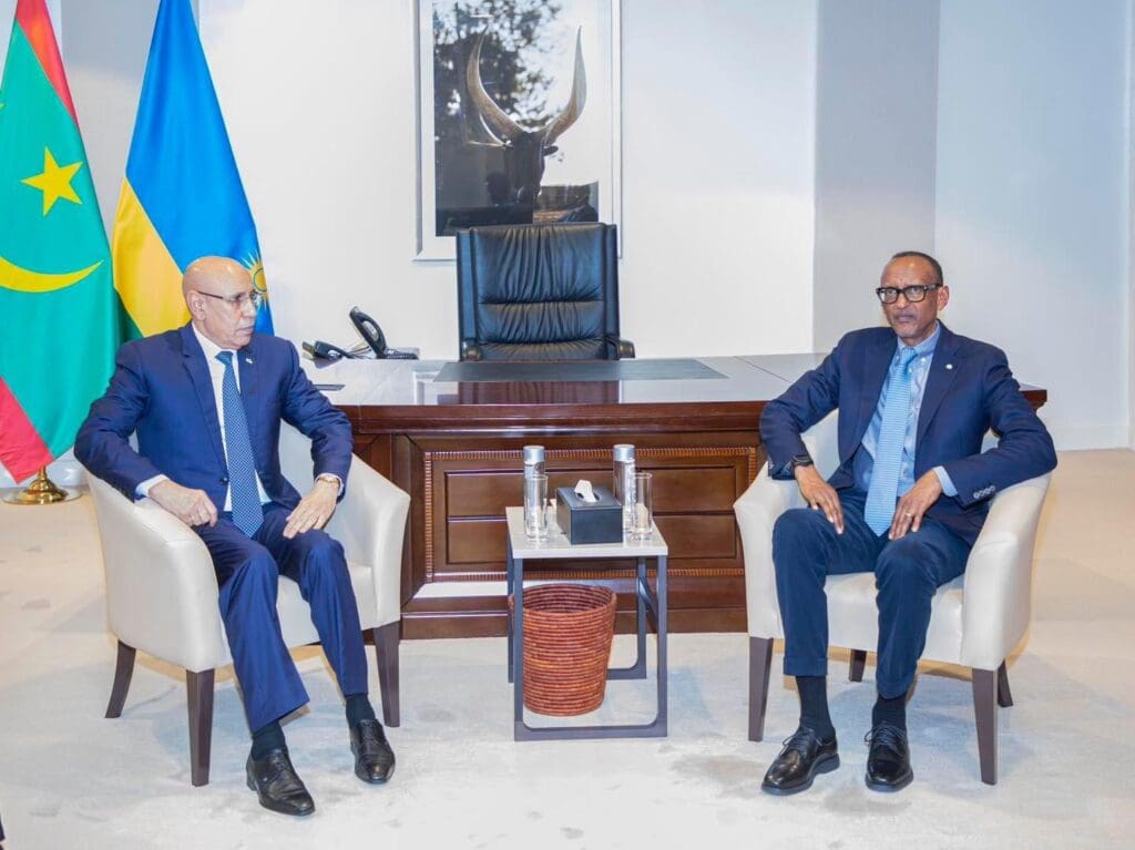 Kigali : Ghazouani s'est entretenu avec son homologue rwandais Paul Kagame