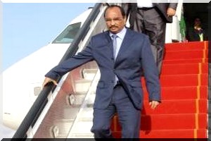 Le président Ould Abdel Aziz quitte Nouadhibou pour Paris