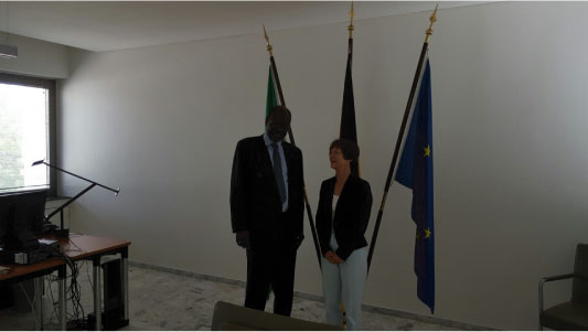 Visite de Courtoisie du Président Balas à l'ambassadrice d'Allemagne en Mauritanie.