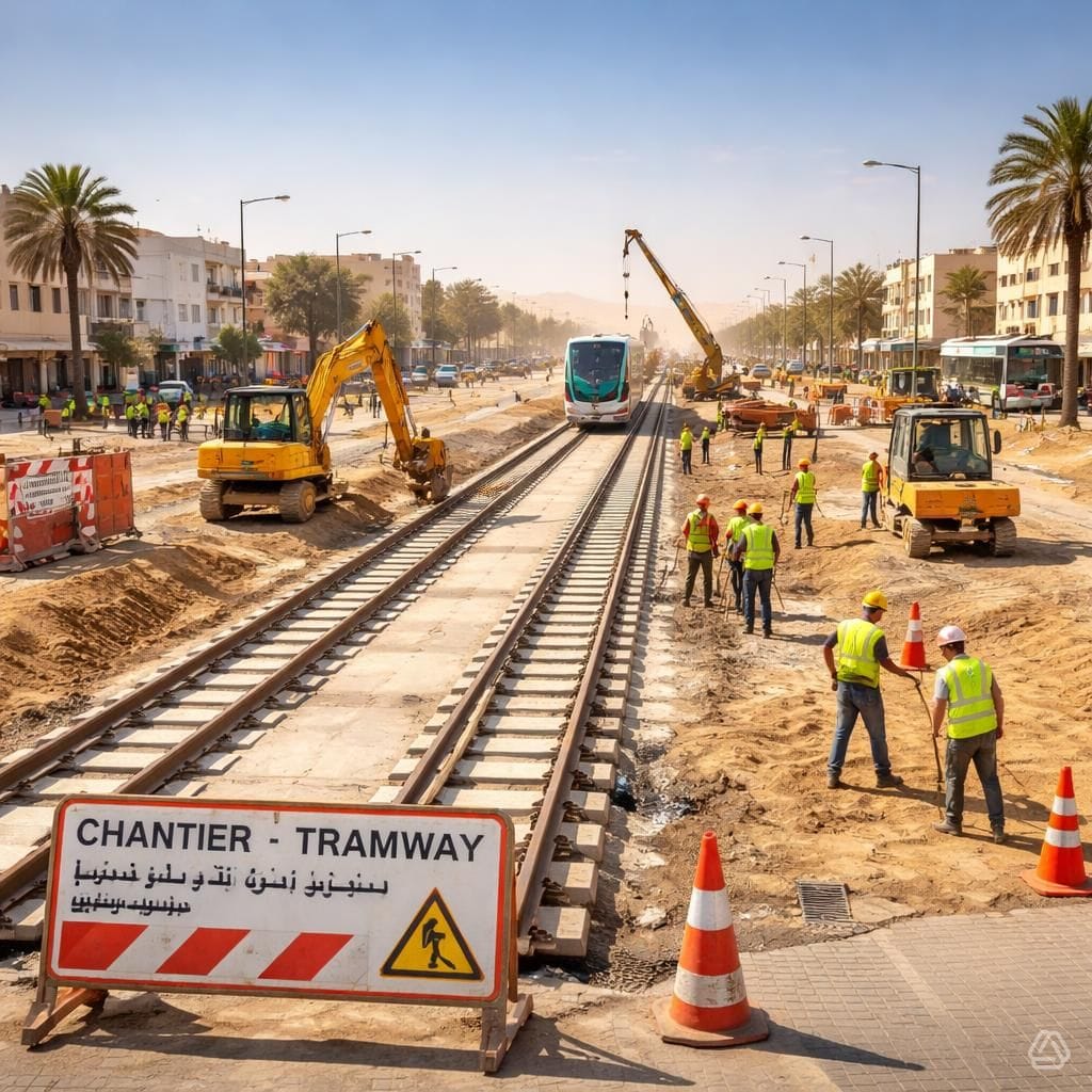 Construction d’un tramway à Nouakchott : réunion de travail entre le ministère de l’équipement et des transports et la société égyptienne devant exécuter les travaux