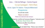 Commémoration de la tuerie des militaires noirs mauritaniens :  le samedi 26 novembre 2016 à Paris