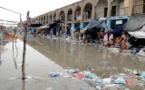 Circulation difficile à Nouakchott à cause des eaux de pluies