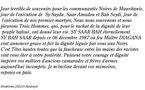 Hommage à SY BAH SAAR