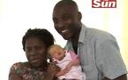 Un couple noir donne naissance à une petite fille blonde aux yeux bleus