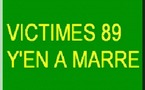 Victimes 89 y’en a marre : Lettre ouverte