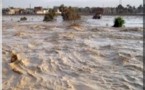 Kaédi (Mauritanie): la partie nord (Wandama) de la ville inondée