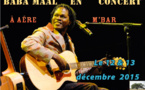 Baba Maal en concert à  Aére M'bar.