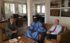 Président Balas en audience à l'ambassade de France en Mauritanie.