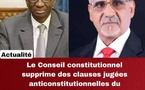 Le Conseil constitutionnel annule certains articles du règlement intérieur du Parlement pour « inconstitutionnalité »