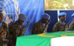 La MINUSCA rend un dernier hommage au soldat mauritanien Massa Ahmedou