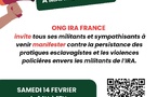 Appel à Manifestation à Paris samedi 14 février 2026
